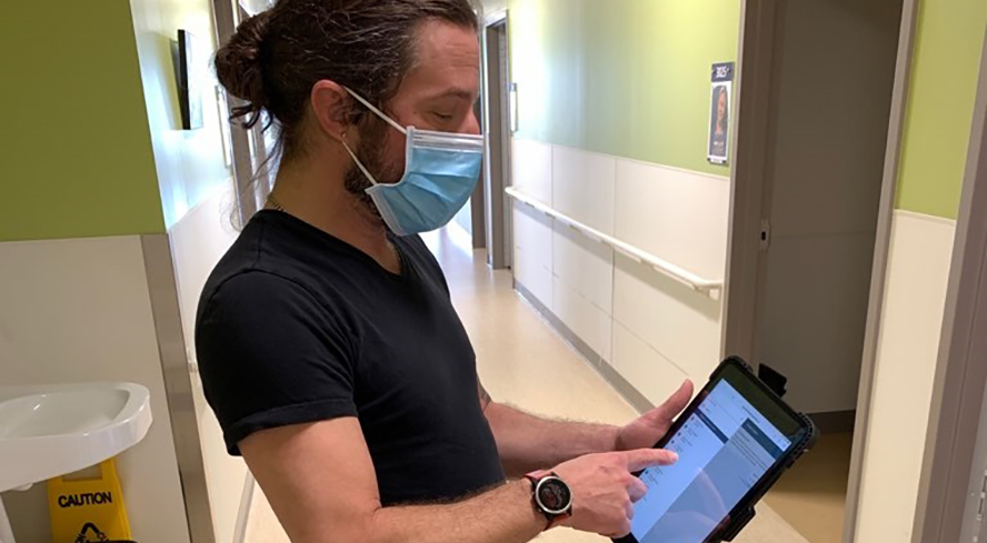 La vigie des symptômes de COVID-19 au CHSLD de Blainville