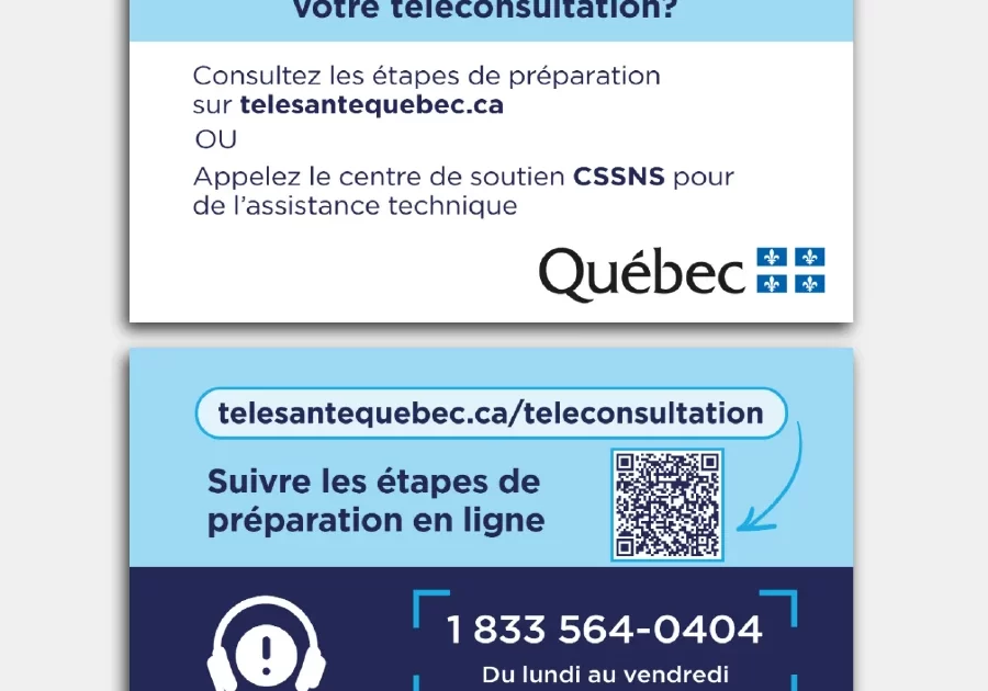 Cartes de visite de la téléconsultation