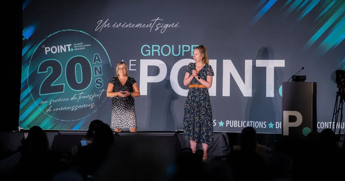 Rosalie Ménard et Marie-Andrée Cloutier lors de leur conférence.